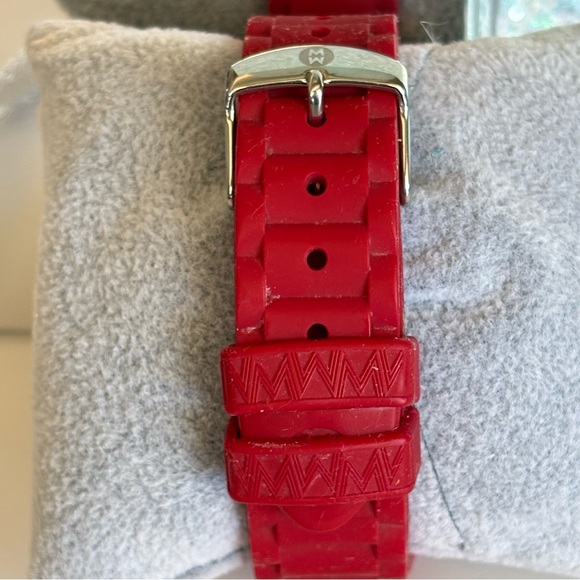 Michele Tahitian Jelly Bean Red Ladies Chronograph Watch - Picture 5 of 16